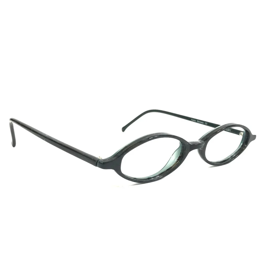 ogi Petite Eyeglasses Frames MOD. A7010 COL. 117 Black Gray Oval 43-18-140
